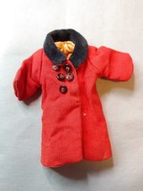 Penny Brite 1960s Doll Red Winter Coat from Travel Set Topper toys - $11.83