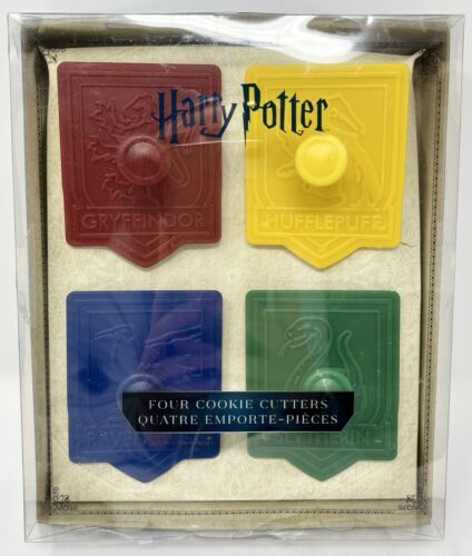 William Sonoma Harry Potter 4 Piece House Crests Cookie Cutter Set NEW Retired - $18.99