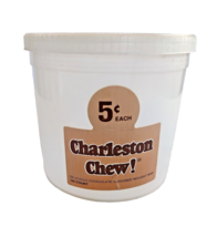 Vintage Plastic Charleston Chew Bucket With Lid-Made Evansville, IN----Unique - £23.56 GBP