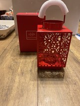 Lenox Red Snowflake Metal Votive Lantern - £11.63 GBP