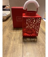 Lenox Red Snowflake Metal Votive Lantern - £11.47 GBP