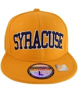 Syracuse Men&#39;s Fitted Baseball Cap Orange/Navy (Large) - £11.95 GBP