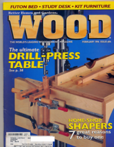 Better Homes &amp; Gardens Wood Magazine February 1996 DRILL-PRESS Table, Shapers, F - £17.03 GBP