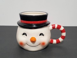 NEW RARE Boston Warehouse Vintage Vibes Snowman Mug 18 OZ Stoneware - $24.99