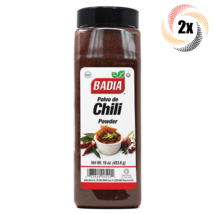 2x Pints Badia Chili Powder Seasoning | 16oz | Gluten Free! | Polve De - £24.39 GBP