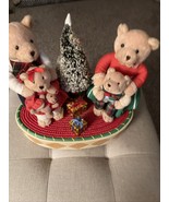 Bear Family Sitting By Christmas Tree,They Sing And Talk - £11.08 GBP