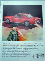 Ford  Agnes Got Her Mustang Hardtop Advertisement Art 1965 - £5.46 GBP
