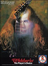 Megadeth Dave Mustaine 1995 D&#39;Addario XL strings on Jackson guitar 8 x 11 ad - £3.32 GBP