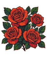 Arrangement of roses - cross stitch pattern PDF - Instant download - $5.00
