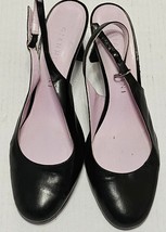 Gianni Bini Leather Upper Slingback Strap Heels Round Toe Womens Size 8M... - $11.65