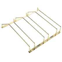 27.5cm Gold Wine Glass Rack Under Cabinet, Wine Glass Holder Under Shelf, Stemwa - $29.99