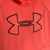 Under Armour Coldgear Hoodie Womens L Coral Red Cowl Neck Logo Hooded Sw... - £11.15 GBP