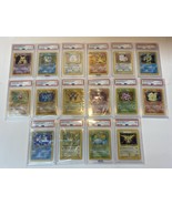 1999 Pokémon Base Unlimited Complete Holo Set PSA Graded Charizard Blast... - $989.99