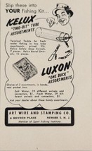 1954 Print Ad Kelux &amp; Luxon Snap Swivels for Fishing Lines Art Wire Newark,NJ - £7.53 GBP