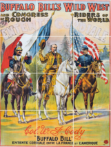 William F. Buffalo Bill Cody&#39;s Wild West The Class ceramic tile mural backsplash - £47.47 GBP+