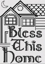 Pepita Needlepoint kit: Bless This Home, 7&quot; x 10&quot; - $50.00+