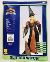 Children&#39;s Halloween Costume~Glitter Witch~Dress Up- Size Large 12-14 - £15.68 GBP