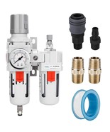 Nanpu 3/8&quot; Npt Compressed Air Filter Regulator Lubricator Combo, 3 In 1 ... - $50.94