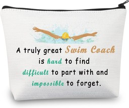 Swim Coach Gifts Swim Teacher Gifts for Women Swimming Coach Makeup Bag Swim Coa - £23.56 GBP