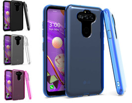 Tempered Glass + TPU Candy Skin Cover Case For LG Phoenix 5 / Risio 4 /Fortune 3 - £6.29 GBP+