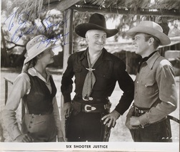 William Boyd - Hopalong Cassidy Signed Photo - Six Shooter Justice w/COA - $529.00