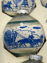 Shiny Brite Lot Of 15 Christmas Ornaments Stenciled Mercury Horse Carriage Usa - £219.38 GBP