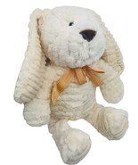 Hobby Lobby Plush Bunny Rabbit 18&quot; Cream Ribbed Wavy Floppy Stuffed Anim... - $251.59 MXN