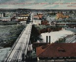 Birdseye View Monroe Street Bridge Spokane WA Washington UNP DB Postcard - $6.88