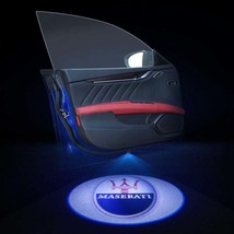 4x Maserati Logo Wireless Car Door Welcome Laser Projector Shadow LED Li... - $38.50