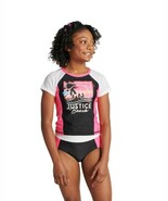new JUSTICE Girl&#39;s Swimsuit sz L (12-14) 2pc Bikini Shirt Swim Rash Guard - $34.62 CAD