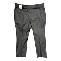 Roundtree &amp; Yorke Slacks Dress Pants Travel Smart Grey NEW 42x29 Luxury Stretch - £35.43 GBP