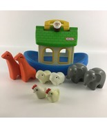 Little Tikes Toddle Tots Noah&#39;s Ark Playset Animal Figures Boat Vintage ... - £66.44 GBP