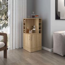FM FURNITURE Toyei Corner Bar Cabinet with Bottle Rack &amp; Storage - $259.99
