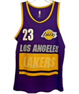 Los Angeles Lakers Ultra Game Jersey Lebron James #23 Purple/Gold men's small - $11.47