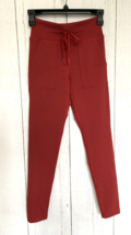 Aerie Offline Women&#39;s Mini Houndstooth Leggings Red Black Pockets High Rise Sm - £14.67 GBP