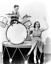 Judy Garland And Mickey Rooney Playing On Drums 16X20 Canvas Giclee - £55.81 GBP
