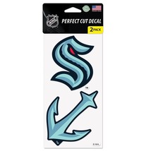 Seattle Kraken Decal 4x4 Perfect Cut Set of 2 Special Order - $596.29 MXN