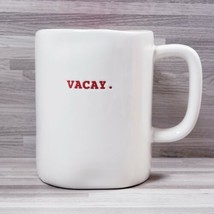 Rae Dunn by Magenta &quot;Vacay&quot; 12 oz. Coffee mug Cup White Peach - £10.53 GBP