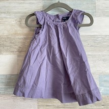 Baby GAP Gold Foil Polka Dot Swing Dress Purple Baby Girl 3-6 Months 3-6M - £15.30 GBP