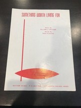 1967 vitg Gaither sheet music Something Worth Living for piano music - £11.98 GBP