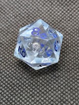Vintage Gamescience Clear Blue D20 (0-9) Twice Dice - $646.35 MXN