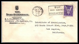 1940 US Cover - Buffalo, New York to Los Angeles, California B5 - £2.36 GBP