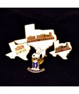 Vintage Texas Jaycees State Pins Snoopy Lot of 4 - €36,00 EUR