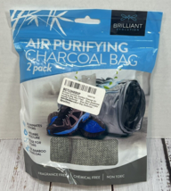 Air Purifying Charcoal Bags - 2 Pack - Bamboo Eliminates Odor Absorbs Mo... - £11.95 GBP