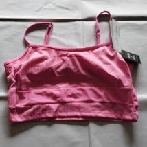SALT+COVE Ribbed Bikini Swim Top Size Small Peony Pink Retail $24.99 - $11.26