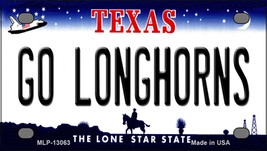 Go Longhorns Texas Novelty Mini Metal License Plate Tag - $14.95