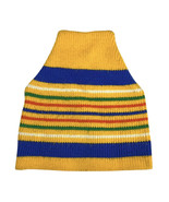 Vtg Wigwam Knit Hat Beanie Retro Ski Rainbow Striped Red Blue Yellow Mad... - $64.96 CAD