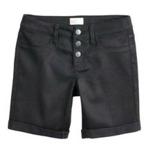 Girls Shorts Bermuda SO Black Adjustable Waist Stretch Cuffed-sz 8 - £7.03 GBP