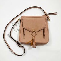 Jen &amp; Co. Layla Mauve Faux Suede Cross Body Bag 10.5x11x3 inches - $55.77 CAD