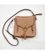 Jen &amp; Co. Layla Mauve Faux Suede Cross Body Bag 10.5x11x3 inches - $726.24 MXN